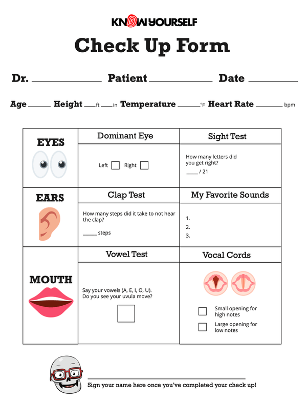 Become a Doctor with the Check-Up Activity - Know Yourself