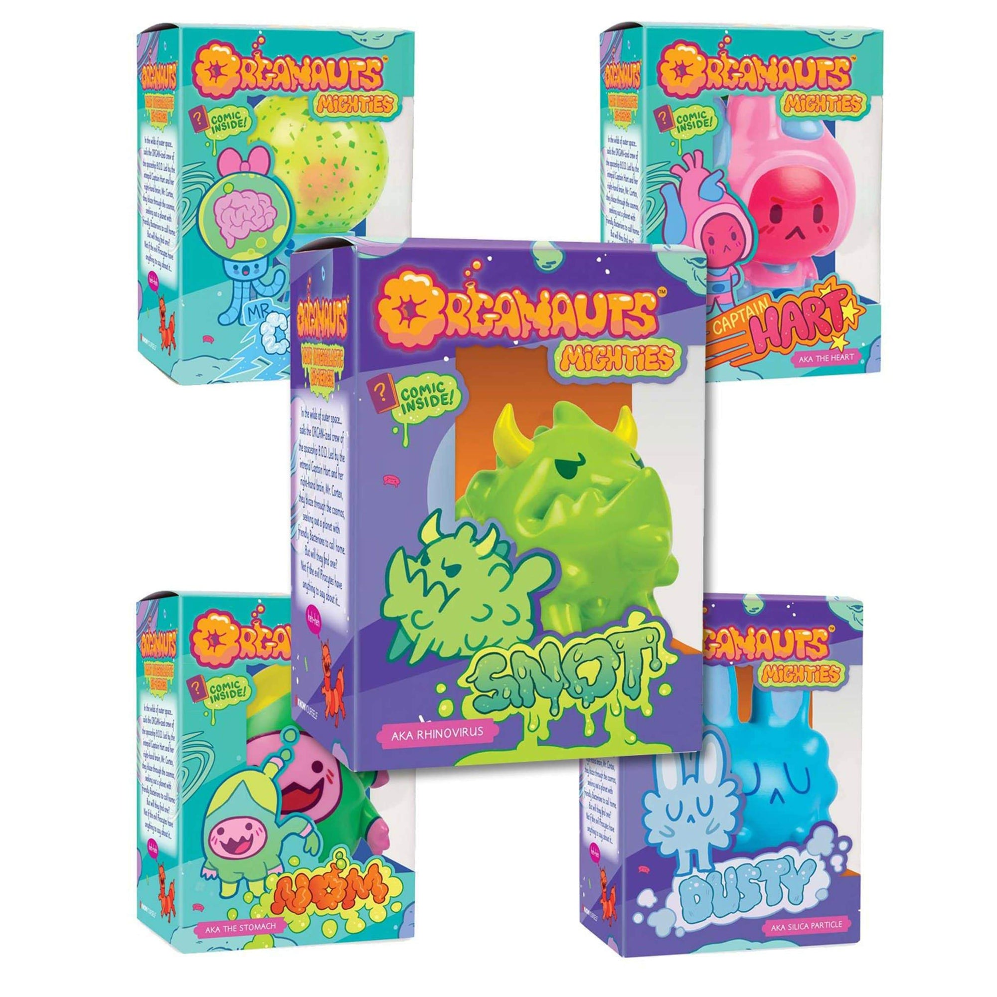 Organauts Mighties Assortment Set of 5 Health Education for Children