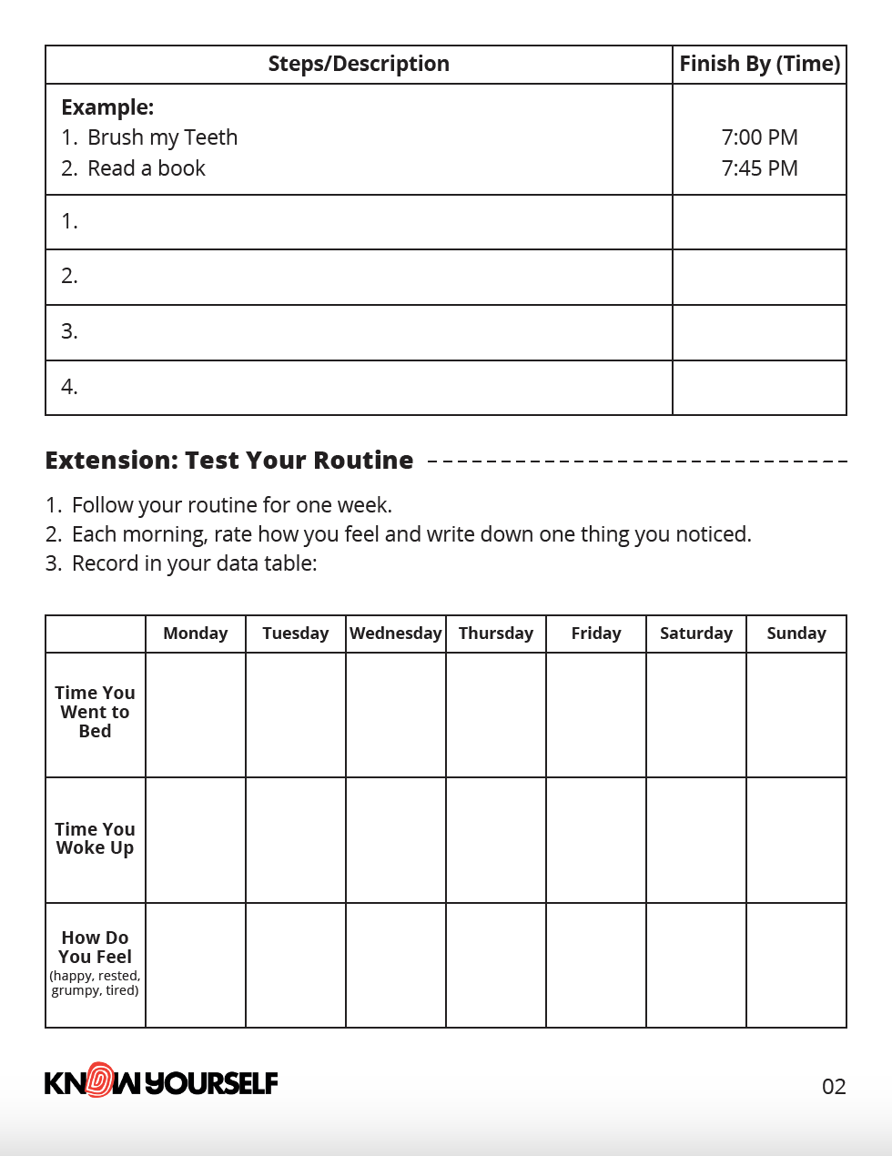 Build A Bedtime Routine