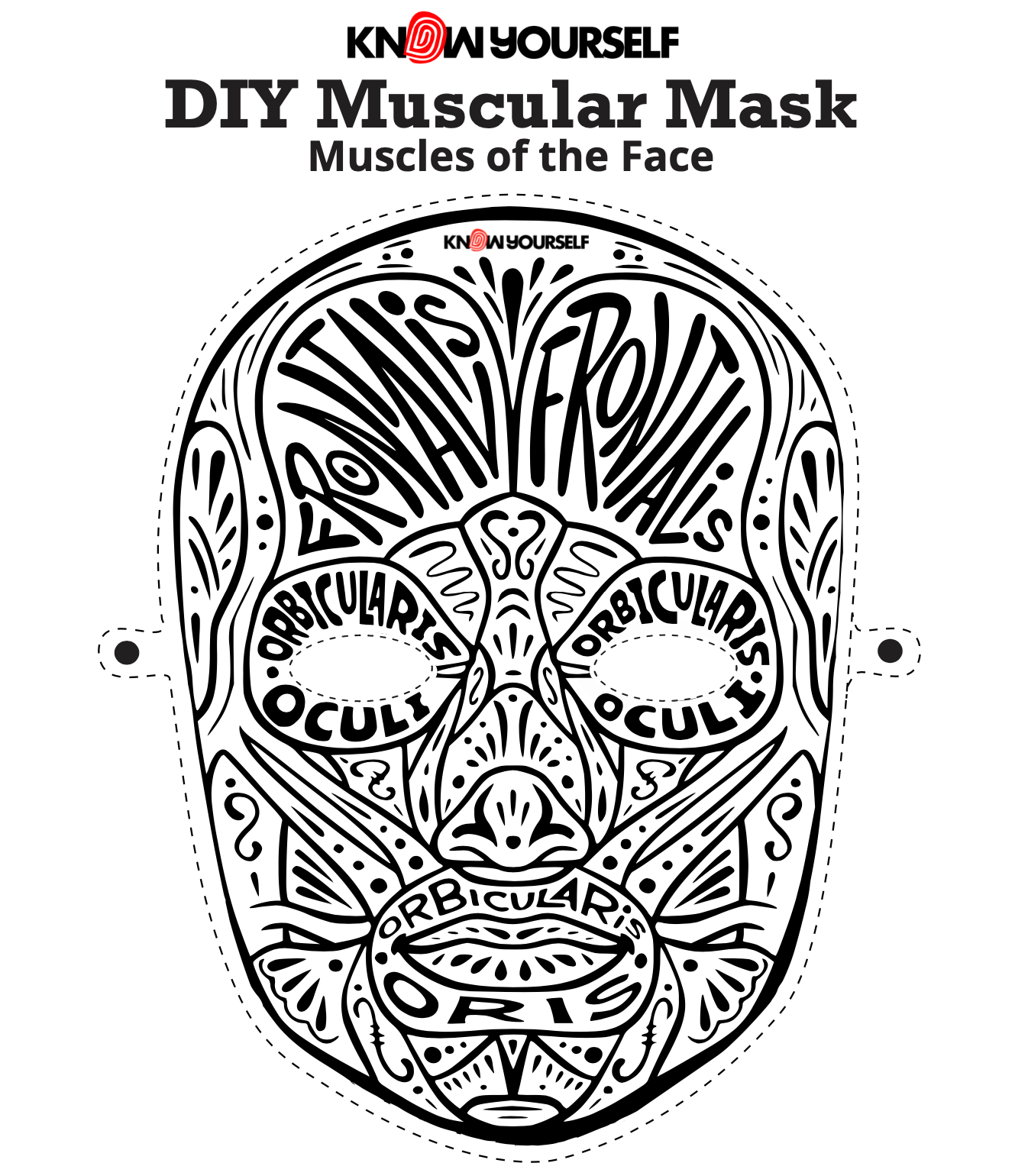 DIY Muscular Face Mask Health Education for Children