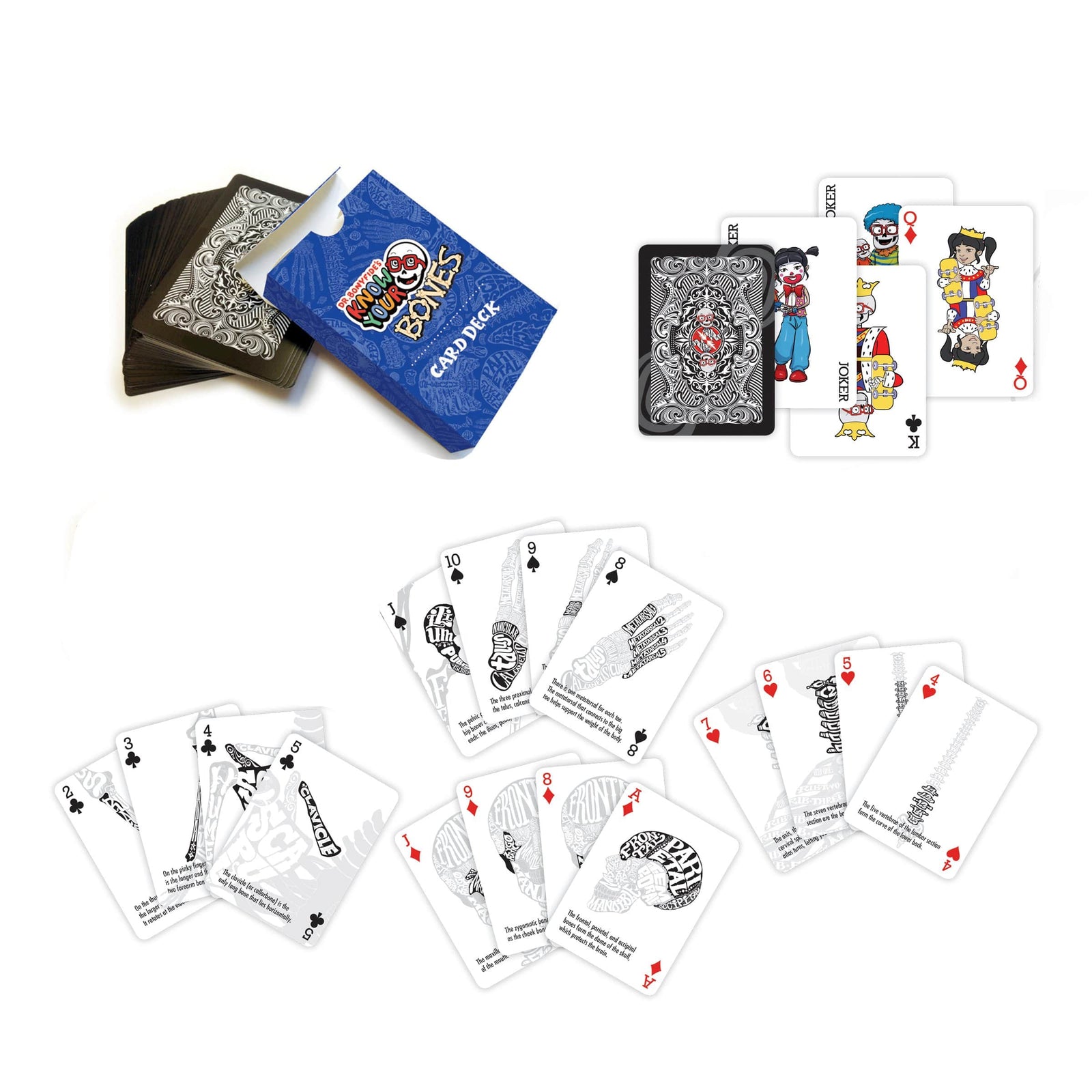 Dr. Bonyfide's Know Your Bones: Card Deck Health Education for Children